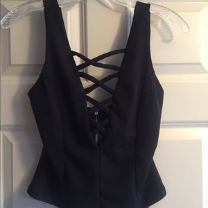 Deep V Strappy Tank